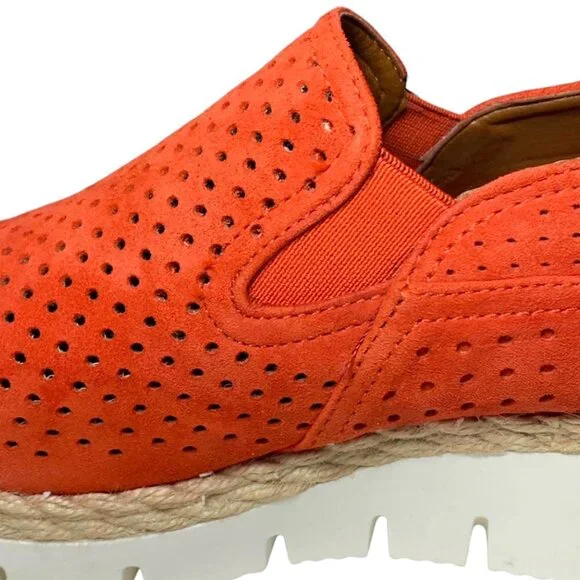 FRANCO SARTO Serla 2 Perforated Suede Platform Espadrille Loafers - Picture 9 of 10